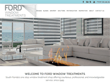 Tablet Screenshot of fordwindowtreatments.com